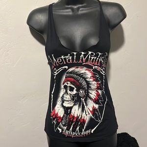 Metal Mulisha Indian Skull Tank